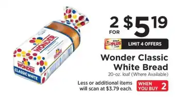 ShopRite Wonder Classic White Bread offer