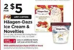 ShopRite Häagen-Dazs Ice Cream & Novelties offer