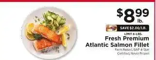 ShopRite Fresh Premium Atlantic Salmon Fillet offer
