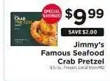 ShopRite Jimmy's Famous Seafood Crab Pretzel offer