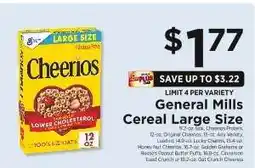 ShopRite General Mills Cereal Large Size offer