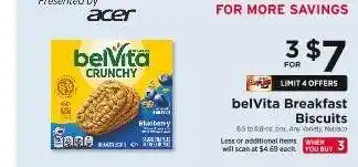 ShopRite belVita Breakfast Biscuits offer