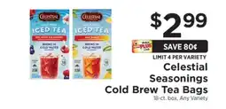 ShopRite Celestial Seasonings Cold Brew Tea Bags offer