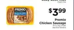 ShopRite PREMIO Chicken Sausage offer