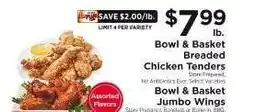 ShopRite Bowl & Basket Breaded Chicken Tenders offer