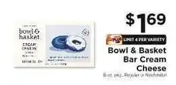 ShopRite Bowl & Basket Bar Cream Cheese offer