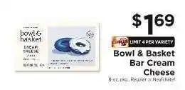 ShopRite Bowl & Basket Bar Cream Cheese offer