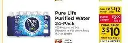 ShopRite Pure Life Purified Water 24-Pack offer