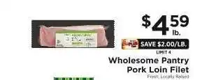 ShopRite Wholesome Pantry Pork Loin Filet offer