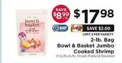 ShopRite Bowl & Basket Jumbo Cooked Shrimp offer