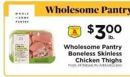 ShopRite Wholesome Pantry Boneless Skinless Chicken Thighs offer