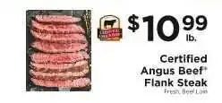 ShopRite Certified Angus Beef Flank Steak offer