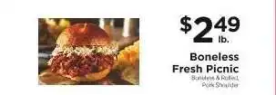 ShopRite Boneless Fresh Picnic offer