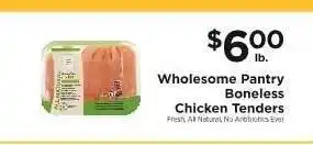 ShopRite Wholesome Pantry Boneless Chicken Tenders offer