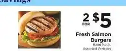 ShopRite Fresh Salmon Burgers offer
