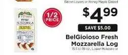 ShopRite BelGioioso Fresh Mozzarella Log offer