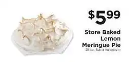 ShopRite Store Baked Lemon Meringue Pie offer