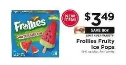 ShopRite Frollies Fruity Ice Pops offer
