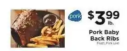 ShopRite Pork Baby Back Ribs offer