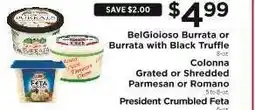 ShopRite BelGioioso Burrata or Burrata with Black Truffle offer