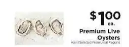 ShopRite Premium Live Oysters offer