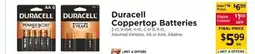 ShopRite Duracell Coppertop Batteries offer