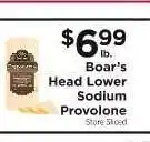 ShopRite Boar's Head Lower Sodium Provolone offer