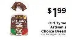 ShopRite Old Tyme Artisan's Choice Bread offer