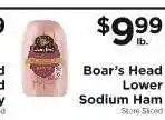 ShopRite Boar's Head Lower Sodium Ham offer