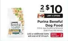 ShopRite PURINA Beneful Dog Food offer