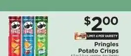 ShopRite Pringles Potato Crisps offer