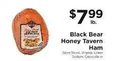 ShopRite Black Bear Honey Tavern Ham offer
