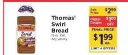 ShopRite Thomas' Swirl Bread offer