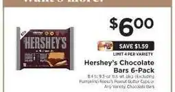 ShopRite Hershey's Chocolate Bars 6-Pack offer