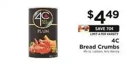 ShopRite 4C Bread Crumbs offer