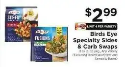 ShopRite Birds Eye Specialty Sides & Carb Swaps offer