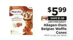 ShopRite Häagen-Dazs Belgian Waffle Cones offer
