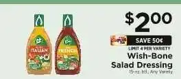 ShopRite Wish-Bone Salad Dressing offer