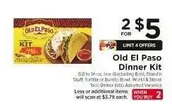 ShopRite Old El Paso Dinner Kit offer