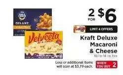 ShopRite Kraft Deluxe Macaroni & Cheese offer