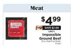 ShopRite Impossible Ground Beef offer