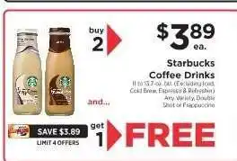 ShopRite Starbucks Coffee Drinks offer