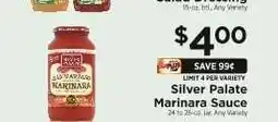 ShopRite Silver Palate Marinara Sauce offer