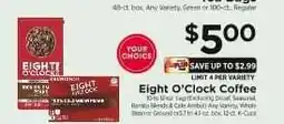 ShopRite Eight O'Clock Coffee offer