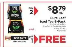 ShopRite Pure Leaf Iced Tea 6-Pack offer