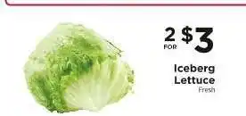 ShopRite Iceberg Lettuce offer