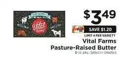 ShopRite Vital Farms Pasture-Raised Butter offer
