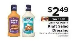 ShopRite Kraft Salad Dressing offer