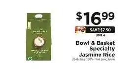 ShopRite Bowl & Basket Specialty Jasmine Rice offer