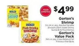 ShopRite Gorton's Shrimp or Gorton's Value Pack offer